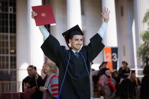 MIT’s undergraduate Class of 2023 received their diplomas on warm, sunny morning on Killian Court.